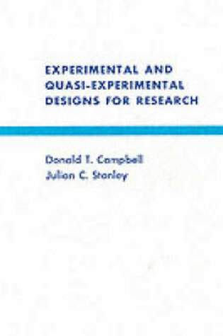 Cover of Experimental and Quasi-experimental Designs for Research