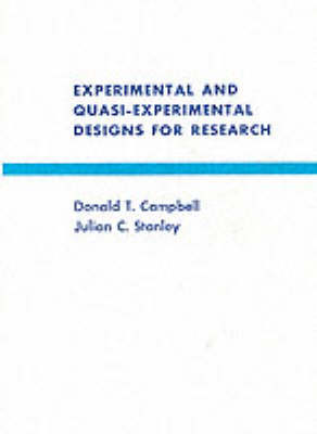 Book cover for Experimental and Quasi-experimental Designs for Research