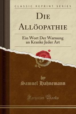 Book cover for Die Alloeopathie