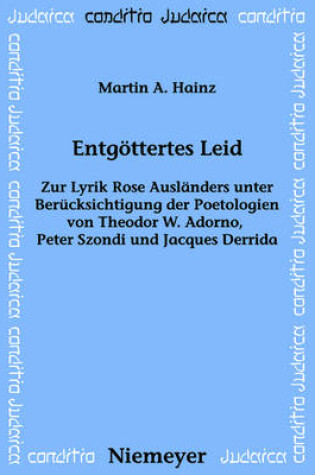 Cover of Entgoettertes Leid