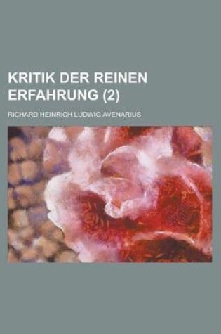Cover of Kritik Der Reinen Erfahrung (2)
