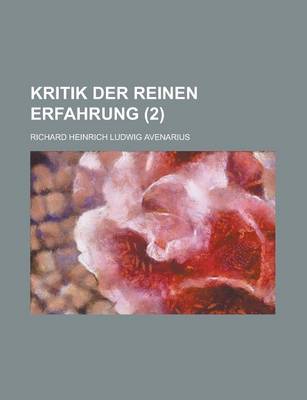 Book cover for Kritik Der Reinen Erfahrung (2)