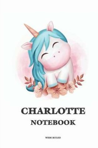 Cover of Charlotte Wide Ruled Notebook