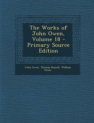 Book cover for The Works of John Owen, Volume 18