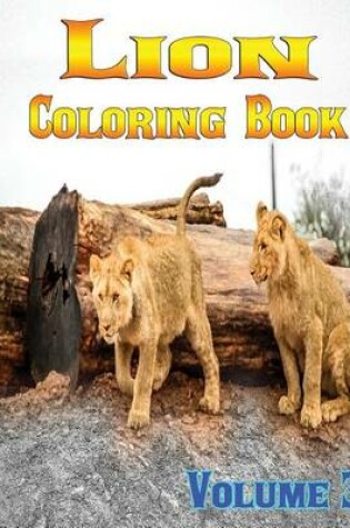 Cover of Lion Coloring Books Vol.3 for Relaxation Meditation Blessing