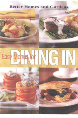 Cover of Easy Menus for Dining in