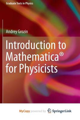 Book cover for Introduction to Mathematica(r) for Physicists