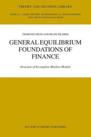 Cover of General Equilibrium Foundations of Finance