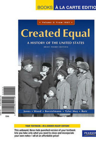 Cover of Created Equal, Brief Editon, Volume 2, Books a la Carte Edition