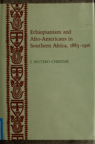 Cover of Ethiopianism and Afro-Americans in Southern Africa, 1883-1916