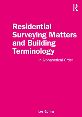 Book cover for Residential Surveying Matters and Building Terminology