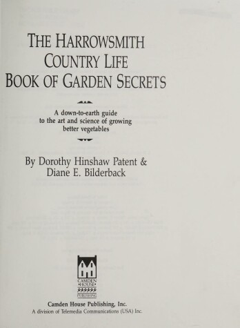 Book cover for The Harrowsmith Country Life Book of Garden Secrets