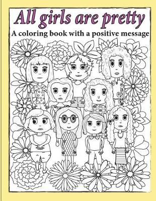 Book cover for All Girls Are Pretty Children's Coloring Book