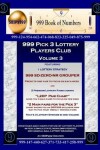 Book cover for 999 Pick 3 Lottery Players Club Volume 3