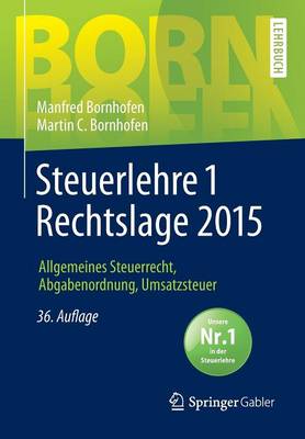 Book cover for Steuerlehre 1 Rechtslage 2015