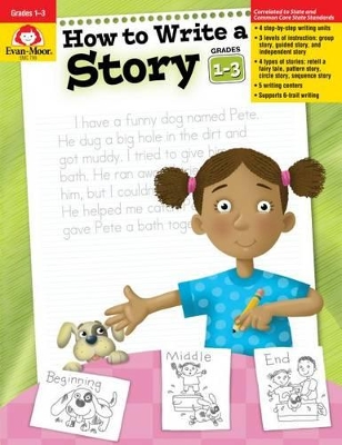 Book cover for How to Write a Story, Grades 1-3