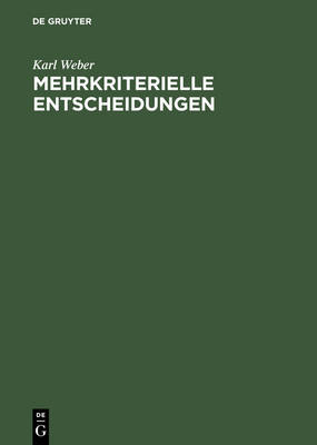 Book cover for Mehrkriterielle Entscheidungen