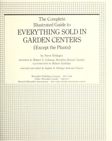 Book cover for The Complete Illustrated Guide to Everything Sold in Garden Centers (Except the Plants)