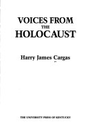 Book cover for Voices from the Holocaust
