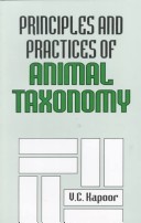 Cover of Principles and Practices of Animal Taxonomy