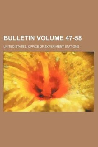 Cover of Bulletin Volume 47-58