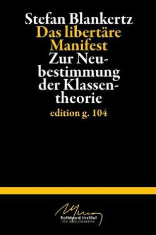 Cover of Das libertare Manifest