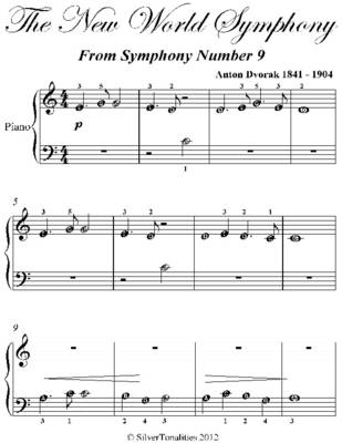 Book cover for New World Symphony Beginner Piano Sheet Music