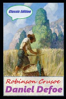Book cover for Robinson Crusoe Annotated Book With Classic Edition