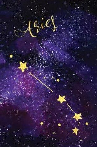 Cover of Bullet Journal Zodiac Sign Aries Constellation