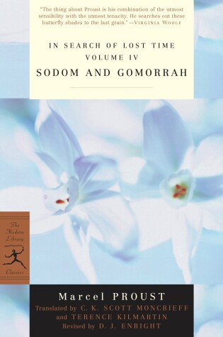 Cover of In Search of Lost Time Volume IV Sodom and Gomorrah