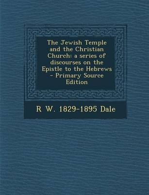 Book cover for Jewish Temple and the Christian Church