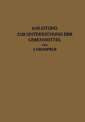 Book cover for Anleitung zur Untersuchung der Lebensmittel