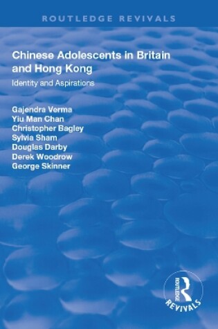Cover of Chinese Adolescents in Britain and Hong Kong