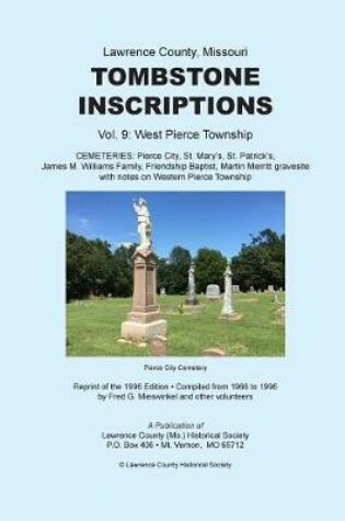 Cover of Lawrence County Missouri Tombstones Vol. 9