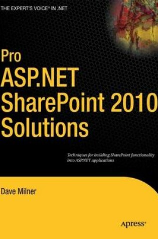 Cover of Pro ASP.NET SharePoint 2010 Solutions