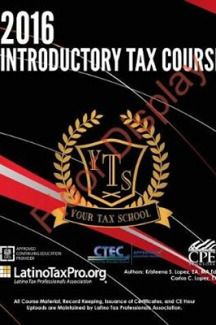 Cover of 2016 Introductory Tax Course