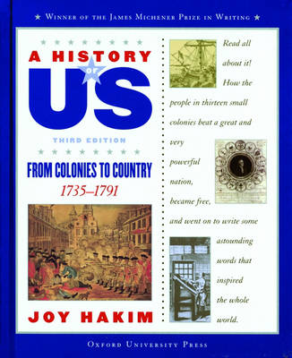 Book cover for History of Us Book Three from Colonies to Country Third Ed