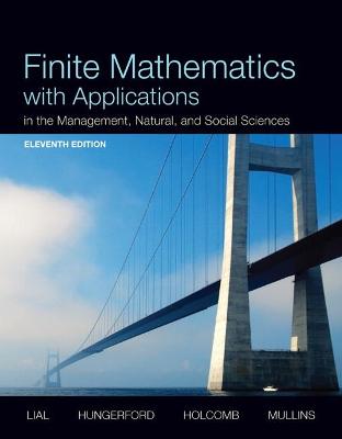 Book cover for Finite Mathematics with Applications In the Management, Natural, and Social Sciences