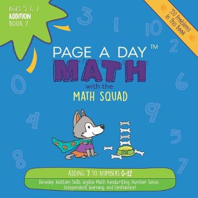 Book cover for Page a Day Math Addition Book 7