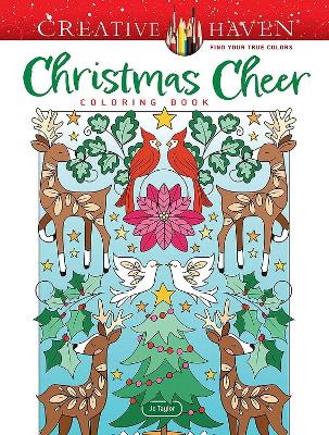 Book cover for Creative Haven Christmas Cheer Coloring Book