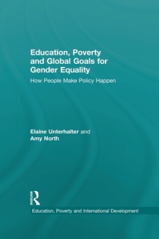 Cover of Education, Poverty and Global Goals for Gender Equality