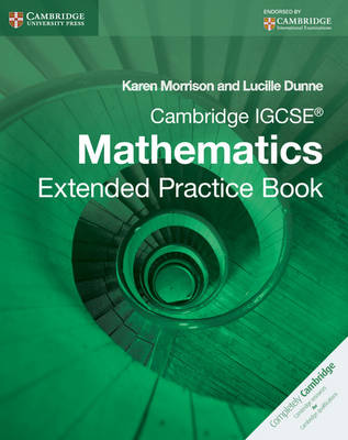 Cover of Cambridge IGCSE Mathematics Extended Practice Book