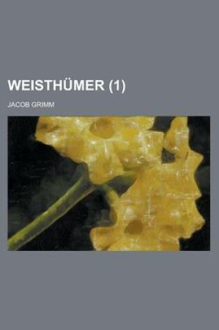 Cover of Weisthumer (1 )