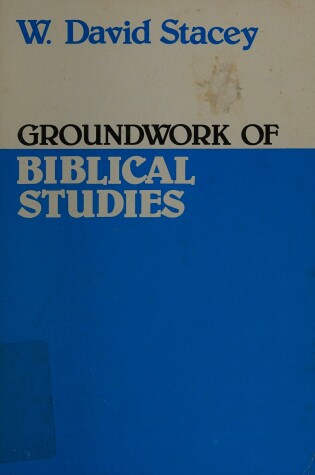 Cover of Groundwork of Biblical Studies