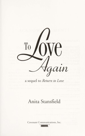 Book cover for To Love Again