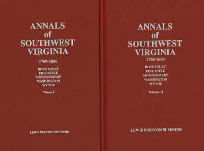 Book cover for Annals of Southwest Virginia