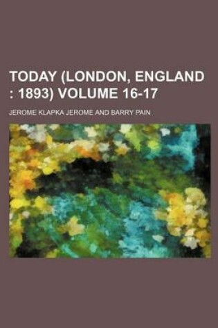 Cover of Today (London, England Volume 16-17; 1893)
