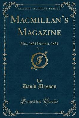 Book cover for Macmillan's Magazine, Vol. 10