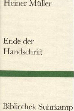 Cover of Ende der Handschrift