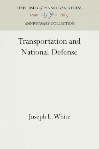 Cover of Transportation and National Defense